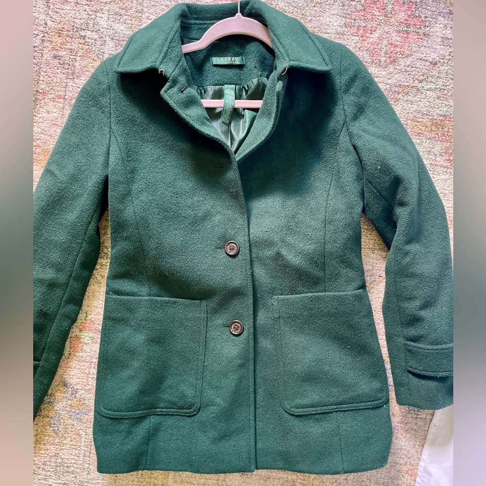 Ralph Lauren vintage green peacoat